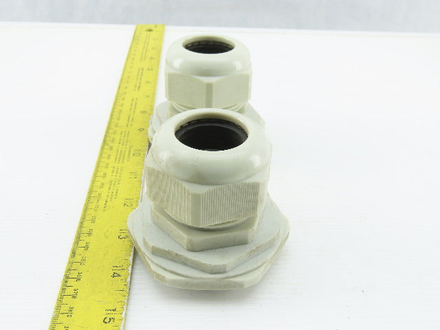 M40x1.5 Plastic Cable Gland With 63mm Bulkhead Adapter Lot Of 2