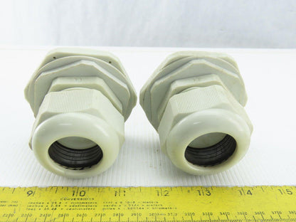 M40x1.5 Plastic Cable Gland With 63mm Bulkhead Adapter Lot Of 2