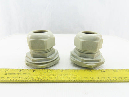 M40x1.5 Plastic Cable Gland With 63mm Bulkhead Adapter Lot Of 2