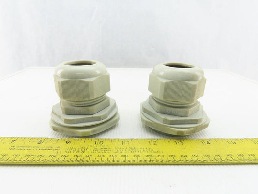 M40x1.5 Plastic Cable Gland With 63mm Bulkhead Adapter Lot Of 2