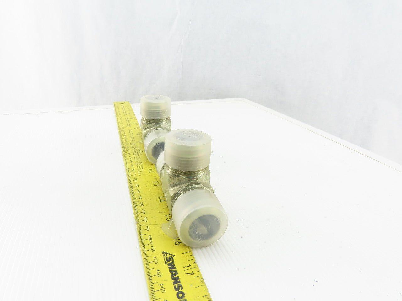 Parker 1-5/16"-12 (-16) Flared Hydraulic Union Tee Lot of 2