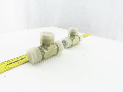 Parker 1-5/16"-12 (-16) Flared Hydraulic Union Tee Lot of 2