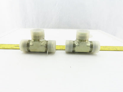 Parker 1-5/16"-12 (-16) Flared Hydraulic Union Tee Lot of 2
