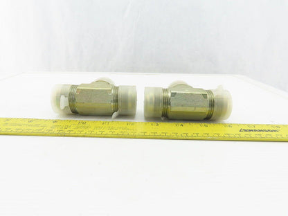 Parker 1-5/16"-12 (-16) Flared Hydraulic Union Tee Lot of 2