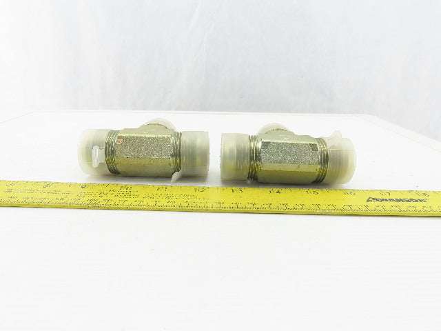 Parker 1-5/16"-12 (-16) Flared Hydraulic Union Tee Lot of 2