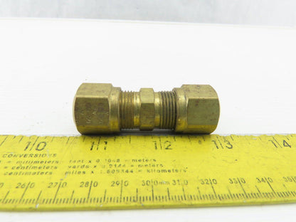 3/8" ID x 1/2" OD Brass Compression Union Lot Of 5