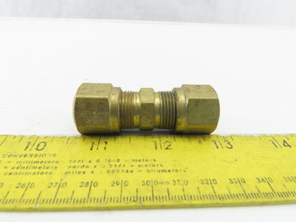 3/8" ID x 1/2" OD Brass Compression Union Lot Of 5