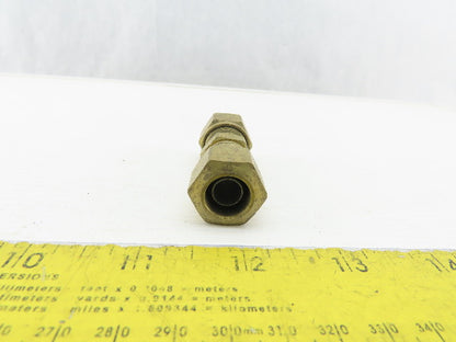 3/8" ID x 1/2" OD Brass Compression Union Lot Of 5