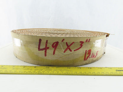 3" Woven Back 1 Ply Cleated Incline Conveyor Belt 49'