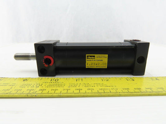 Parker Series S Pneumatic Cylinder 2" stroke 1-1/4" Bore 200PSI