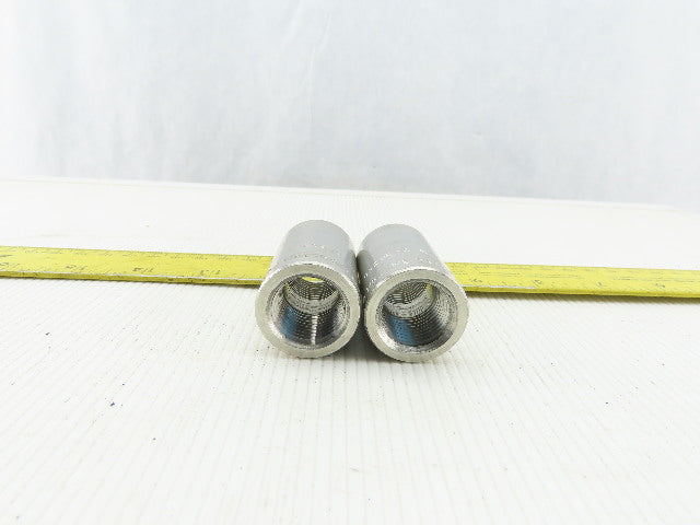 ASP F316/316L 1/2" Stainless Steel Coupling Lot Of 2