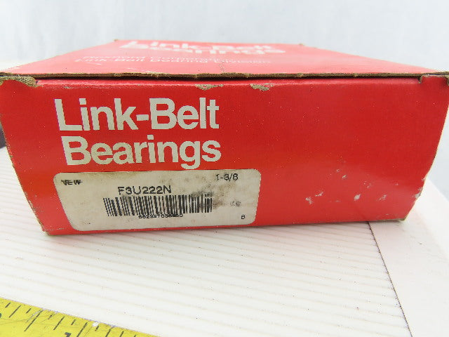 Link Belt F3U222N 1-3/8" 4 Bolt Flange Mount Ball Bearing Unit