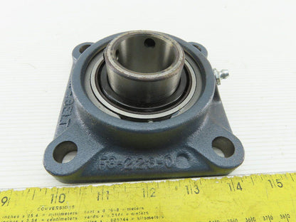 Link Belt F3U222N 1-3/8" 4 Bolt Flange Mount Ball Bearing Unit