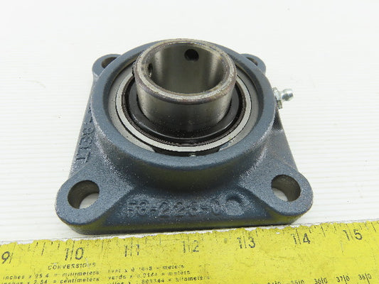 Link Belt F3U222N 1-3/8" 4 Bolt Flange Mount Ball Bearing Unit