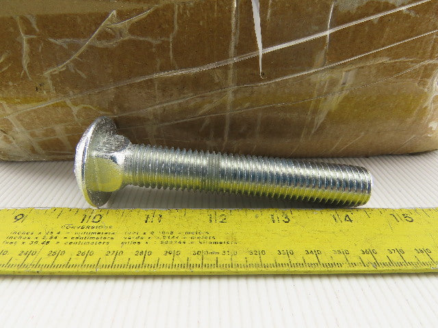 3/4-10 Zinc 4-1/2" GR2 Carriage Bolts Lot Of 60
