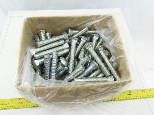 3/4-10 Zinc 4-1/2" GR2 Carriage Bolts Lot Of 60