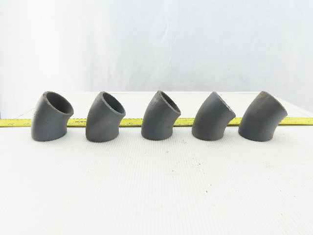 STD WPBJZH1 691 1-1/2" Butt Weld Stainless Steel 45° Elbow Lot Of 5