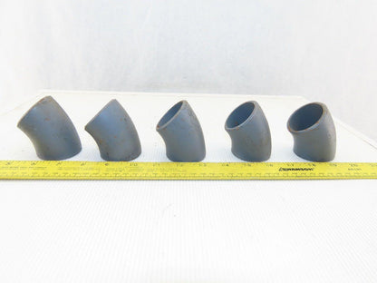 STD WPBJZH1 691 1-1/2" Butt Weld Stainless Steel 45° Elbow Lot Of 5