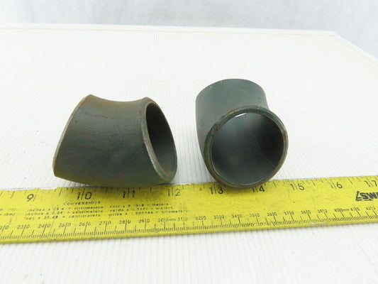 Hackney Ladish 1-1/2" Butt Weld Seamless Pipe Fitting 45° Elbow Lot Of 2