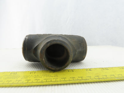 1-1/2" x 1-1/4" x 1-1/2" Butt Weld Seamless Pipe Fitting Reducer TEE