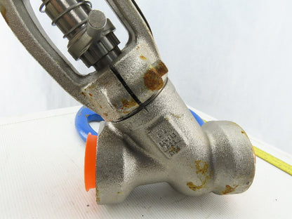 Conval STK-10 2" Socket Weld Stainless Steel Globe Valve 1100°F