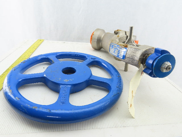 Conval STK-10 2" Socket Weld Stainless Steel Globe Valve 1100°F
