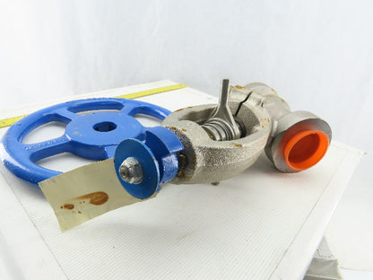 Conval STK-10 2" Socket Weld Stainless Steel Globe Valve 1100°F