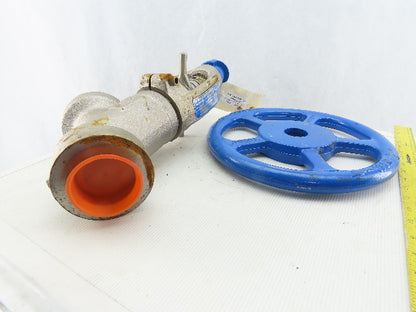 Conval STK-10 2" Socket Weld Stainless Steel Globe Valve 1100°F