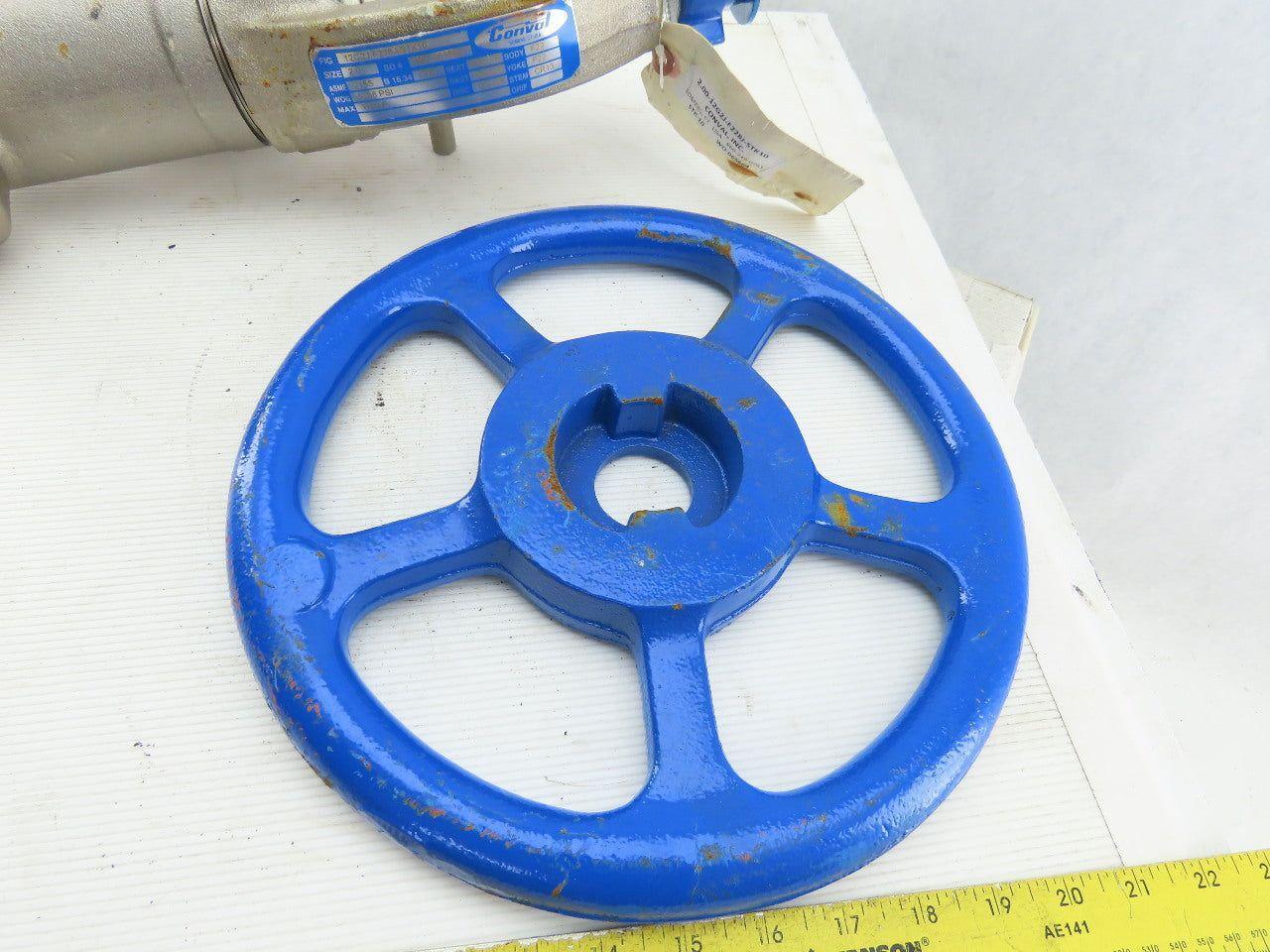 Conval STK-10 2" Socket Weld Stainless Steel Globe Valve 1100°F