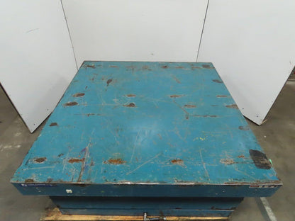 Advance Lifts 9500Lb. Hydraulic Scissor Lift Table 63"x64" Top 23-5/8" to 84"