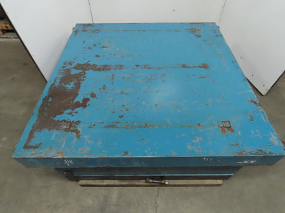 Advance Lifts 9500Lb. Hydraulic Scissor Lift Table 63"x64" Top 23-5/8" to 84"