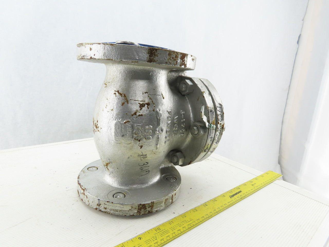 Powell B-1755 1561 3" Flange Mount 600 Wall Swing Check Valve