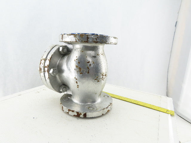 Powell B-1755 1561 3" Flange Mount 600 Wall Swing Check Valve