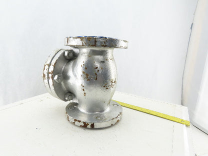 Powell B-1755 1561 3" Flange Mount 600 Wall Swing Check Valve