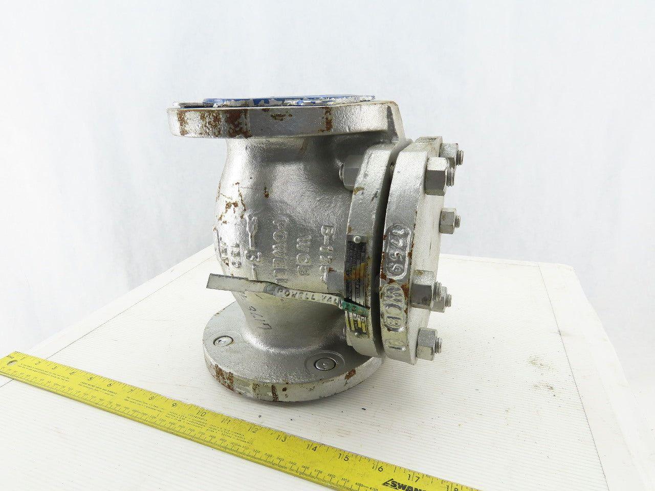 Powell B-1755 1561 3" Flange Mount 600 Wall Swing Check Valve