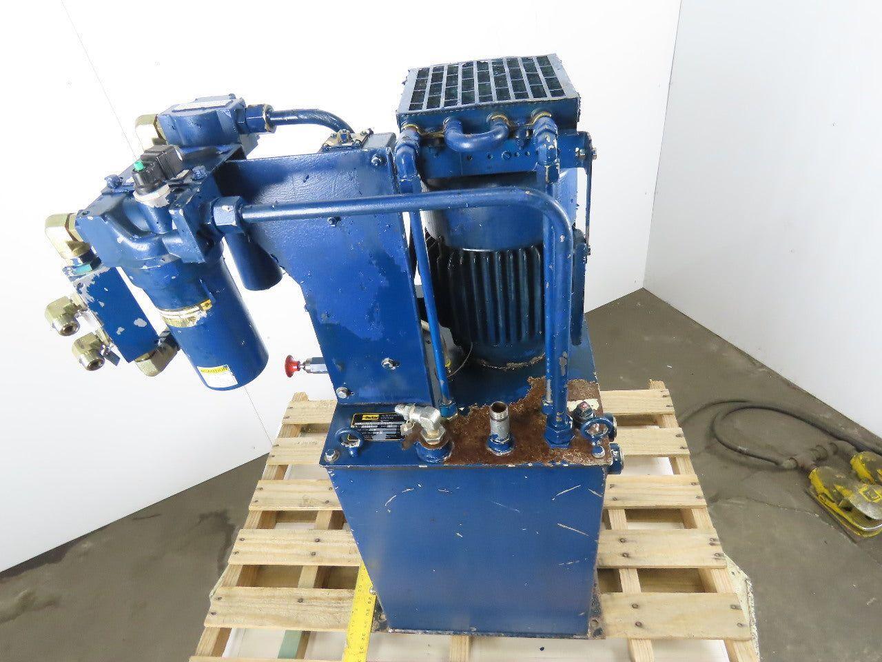 Parker HPU 7070BMD 20 Gal 7GPM 426PSI 460V 3Ph 2Hp Hydraulic Power Unit