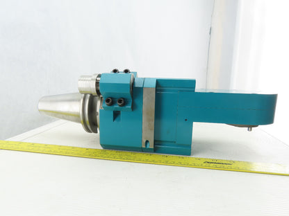 PDQ 402-24-011 CNC Cat 50 Right Angle Tooling 3:1 Gear Reduction Head