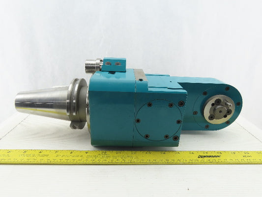 PDQ 402-24-011 CNC Cat 50 Right Angle Tooling 3:1 Gear Reduction Head