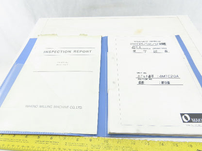 Makino Milling Machine 4MTC20A Electrical Prints Schematics