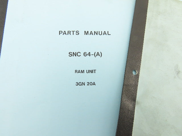 Makino Milling Machine SNC 61-(A) Parts Manual Series Lot of 7 Books