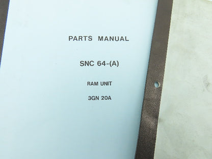 Makino Milling Machine SNC 61-(A) Parts Manual Series Lot of 7 Books