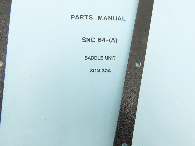 Makino Milling Machine SNC 61-(A) Parts Manual Series Lot of 7 Books