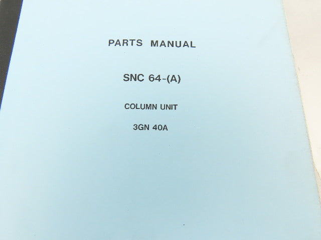 Makino Milling Machine SNC 61-(A) Parts Manual Series Lot of 7 Books