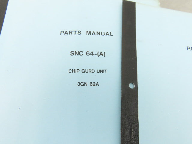 Makino Milling Machine SNC 61-(A) Parts Manual Series Lot of 7 Books