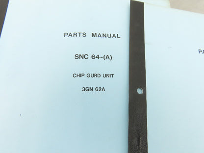 Makino Milling Machine SNC 61-(A) Parts Manual Series Lot of 7 Books