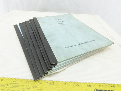 Makino Milling Machine SNC 61-(A) Parts Manual Series Lot of 7 Books
