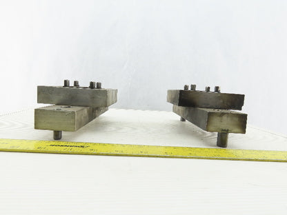 EDM Tooling 4"x4"x1" Aluminum Adapter Plate Lot of 2