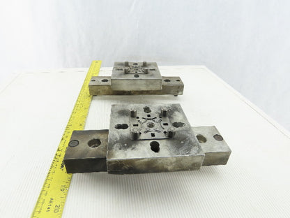 EDM Tooling 4"x4"x1" Aluminum Adapter Plate Lot of 2