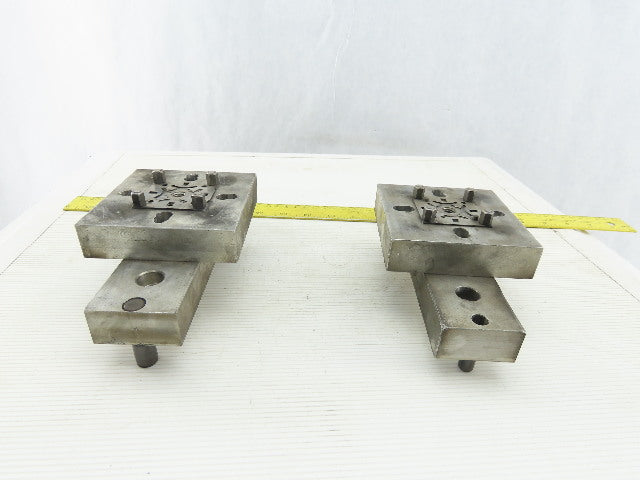 EDM Tooling 4"x4"x1" Aluminum Adapter Plate Lot of 2