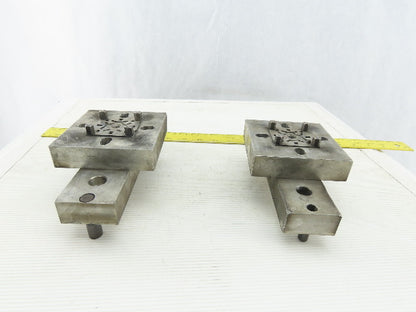 EDM Tooling 4"x4"x1" Aluminum Adapter Plate Lot of 2
